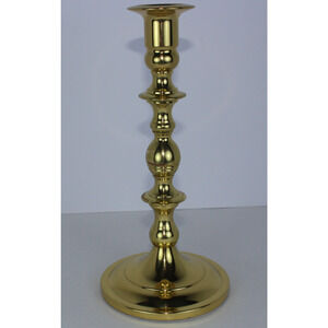 BALDWIN Solid Brass Polished Heavy 9" Candlestick Holder